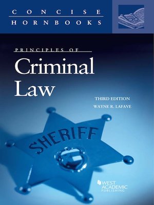 cover image of Principles of Criminal Law